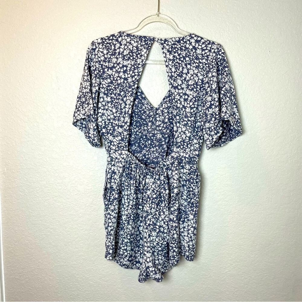 Abercrombie & Fitch Blue Floral Jumpsuit